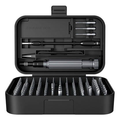 King'sdun KS-840130 Schraubendreher, 130in1, Grau