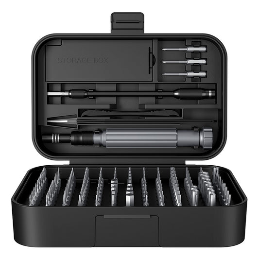 King'sdun KS-840130 Schraubendreher, 130in1, Grau