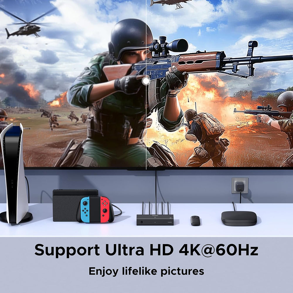 UGREEN AW504 (55857) HDMI Video Switch, Black