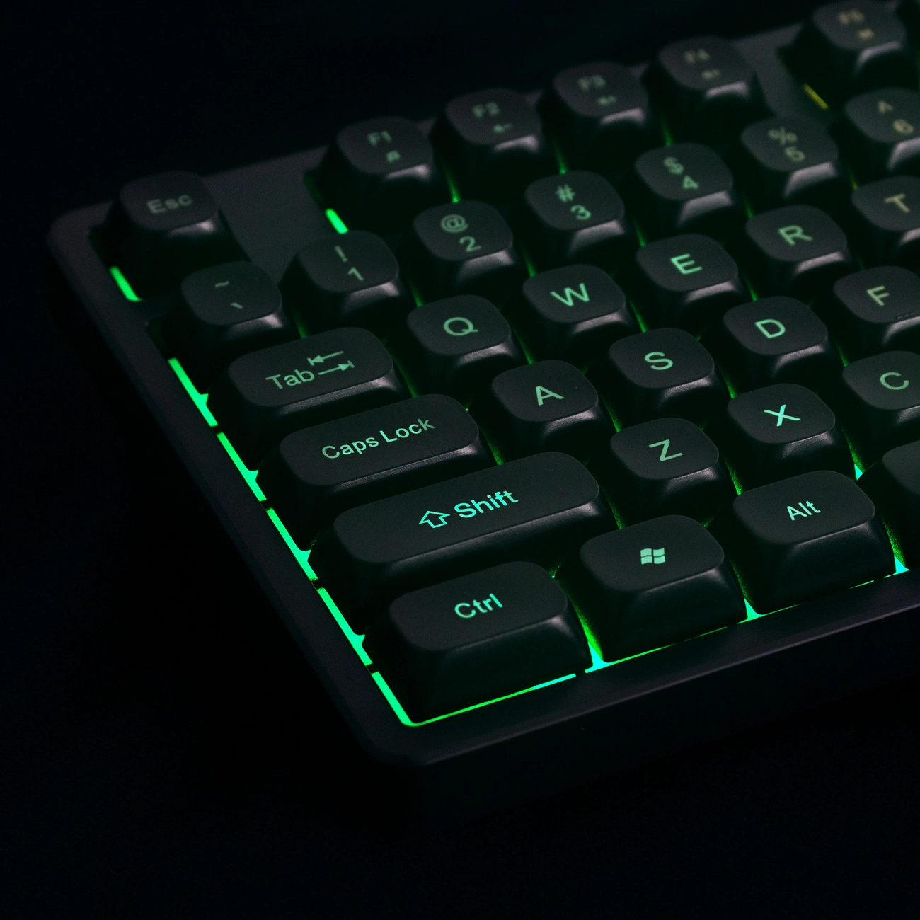 Gaming-Tastatur Wired USB WZK WKG-200, RGB, 1,5 m, Schwarz