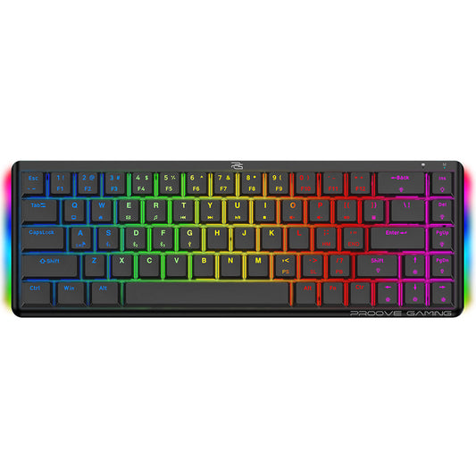 Gaming-Tastatur Wireless Proove AFK, RGB, BT / Wi-Fi / Kabelgebunden, 1,5m, Schwarz WKAFKEN22001