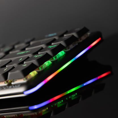 Gaming-Tastatur Wireless Proove AFK, RGB, BT / Wi-Fi / Kabelgebunden, 1,5m, Schwarz WKAFKEN22001