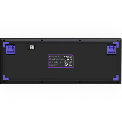 Gaming-Tastatur Wireless Proove Slicker Pro, RGB, BT / Wi-Fi / Kabelgebunden, 1.8m, Schwarz WKSLPEN22416