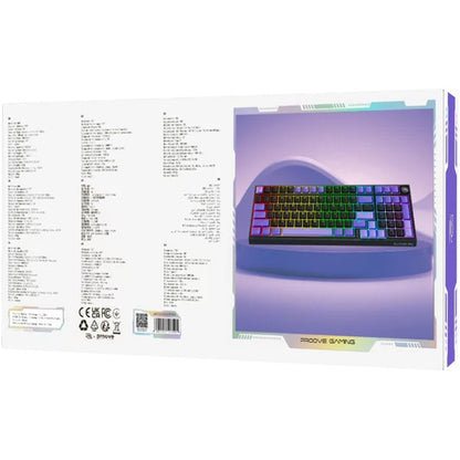 Gaming-Tastatur Wireless Proove Slicker Pro, RGB, BT / Wi-Fi / Kabelgebunden, 1.8m, Schwarz WKSLPEN22416