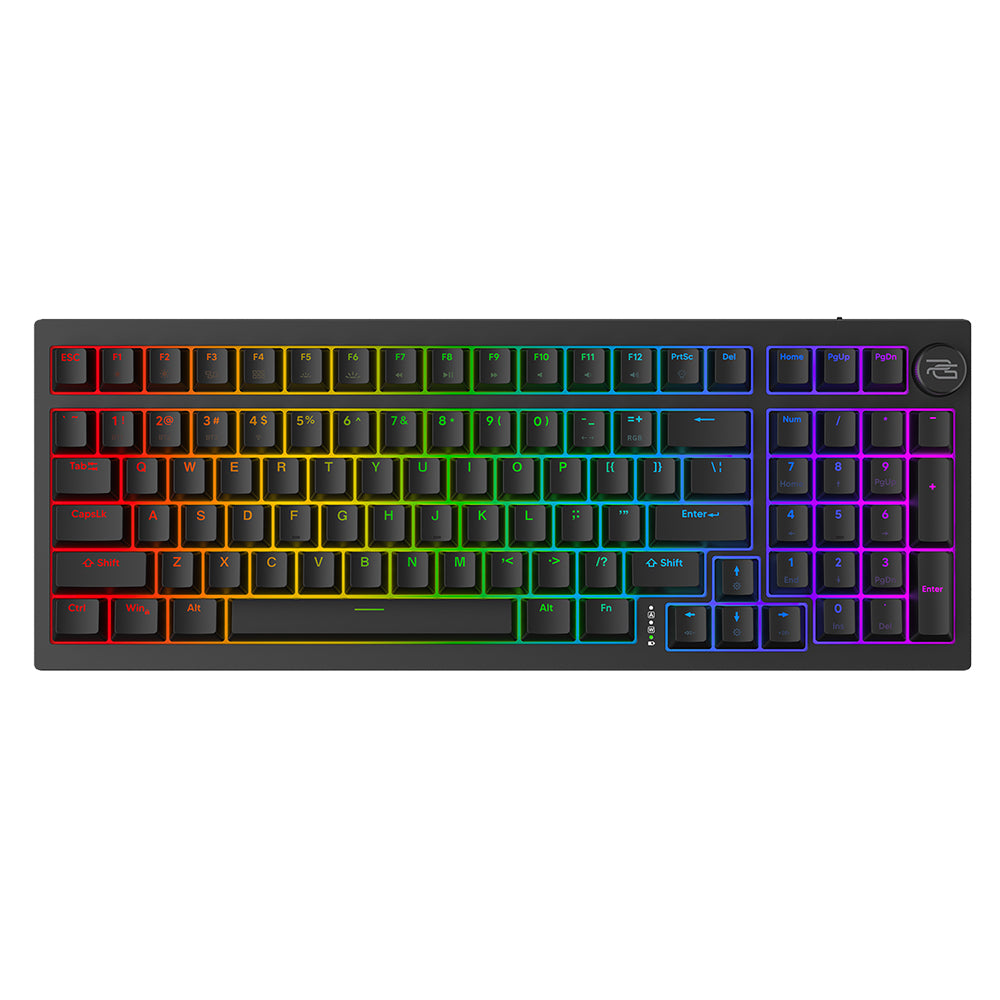 Gaming-Tastatur Wireless Proove Slicker, RGB, BT / Wi-Fi / Kabelgebunden, 1,8m, Schwarz WKSLEN00022401