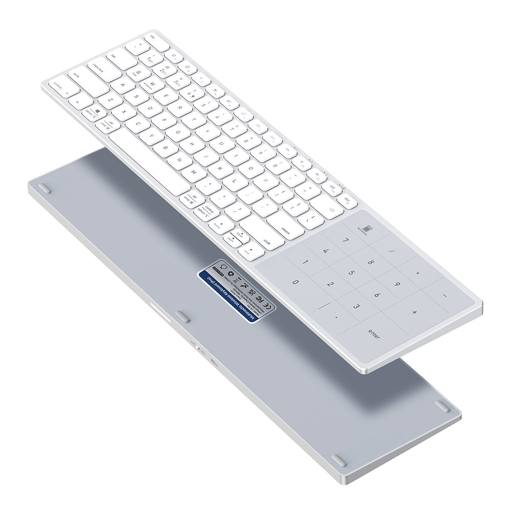 Drahtlose Tastatur DUX DUCIS LK, BT / Wi-Fi, Weiß