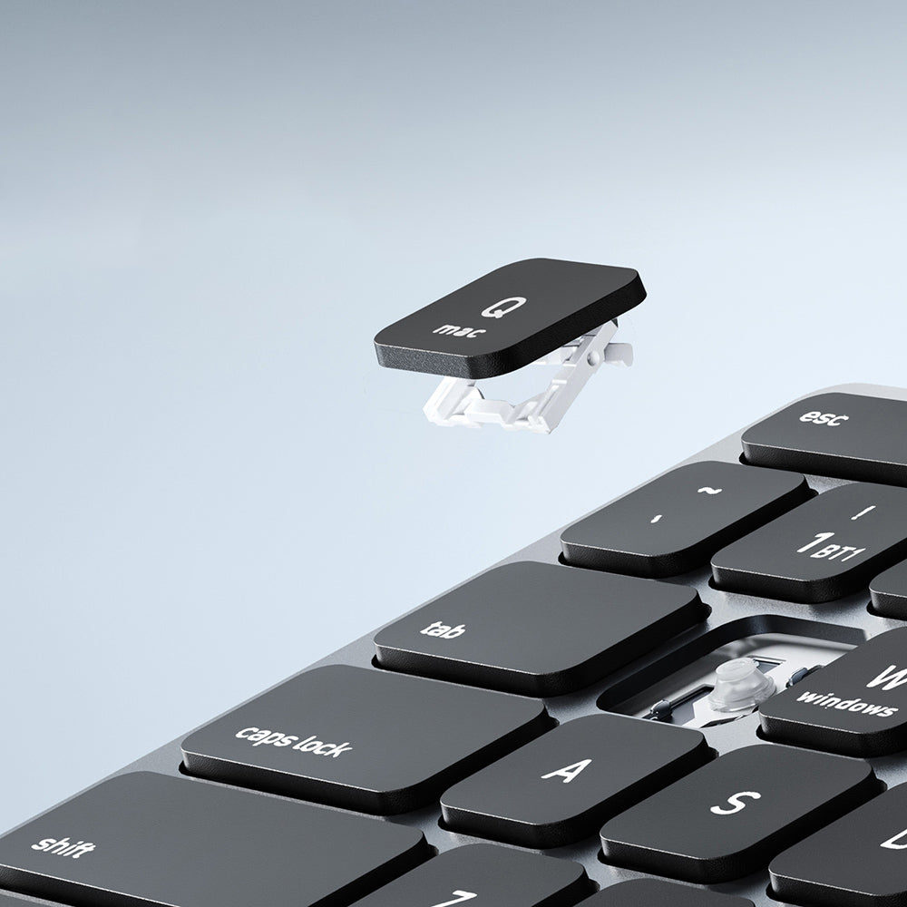 Drahtlose Tastatur DUX DUCIS LK, BT / Wi-Fi, Weiß