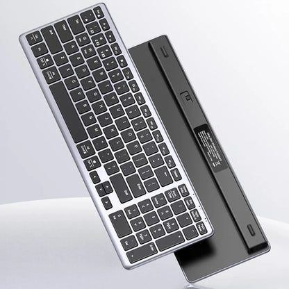 UGREEN KU005 Kabellose Tastatur, BT / Wi-Fi, Grau