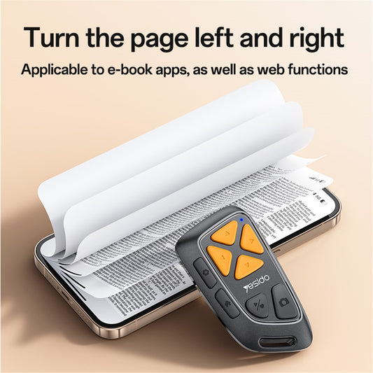 Bluetooth-Multimedia-Fernbedienung Yesido SF25, Schwarz