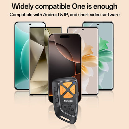 Bluetooth-Multimedia-Fernbedienung Yesido SF25, Schwarz