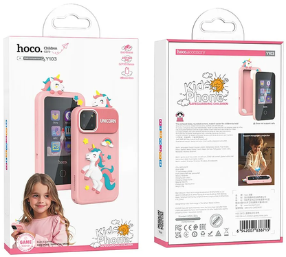 Mobiltelefon HOCO Y103 Kids, Display 2.8 Zoll, Rosa