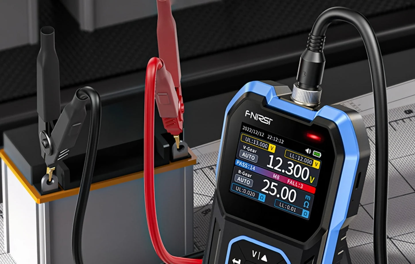 Tester Service Fnirsi HRM-10 zur Messung des Innenwiderstands und der Batteriespannung