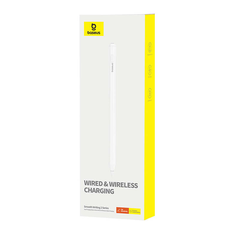 Touch Pen Baseus Smooth Writing für Apple iPad, Wireless & Wired Aktivversion, Weiß C40169009123-00