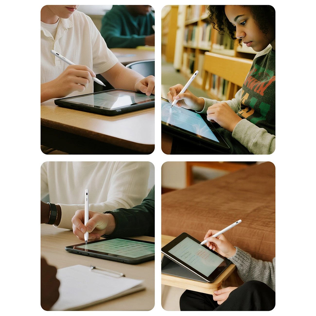 Touch Pen Metapen Air8 Pro für Apple iPad, Active Version, Weiß ME-APP172