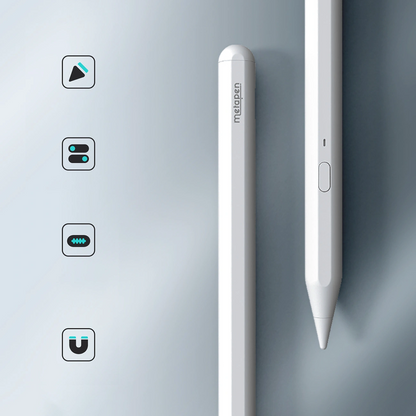 Touch Pen Metapen A11 für Apple iPad, Active Version, Weiß ME-APP412