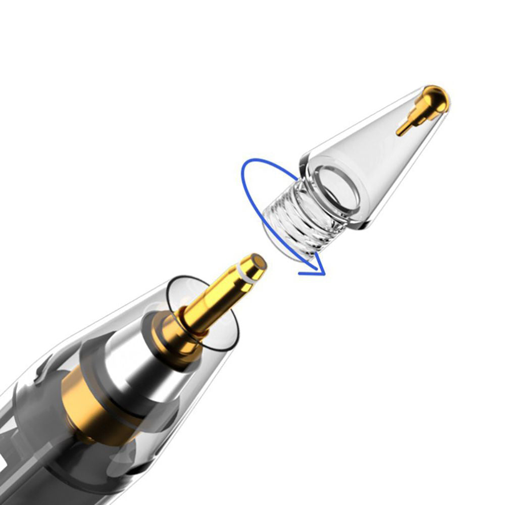 Touch Pen Techsuit C10 Pro für Apple iPad, Aktive Version, Transparent Schwarz