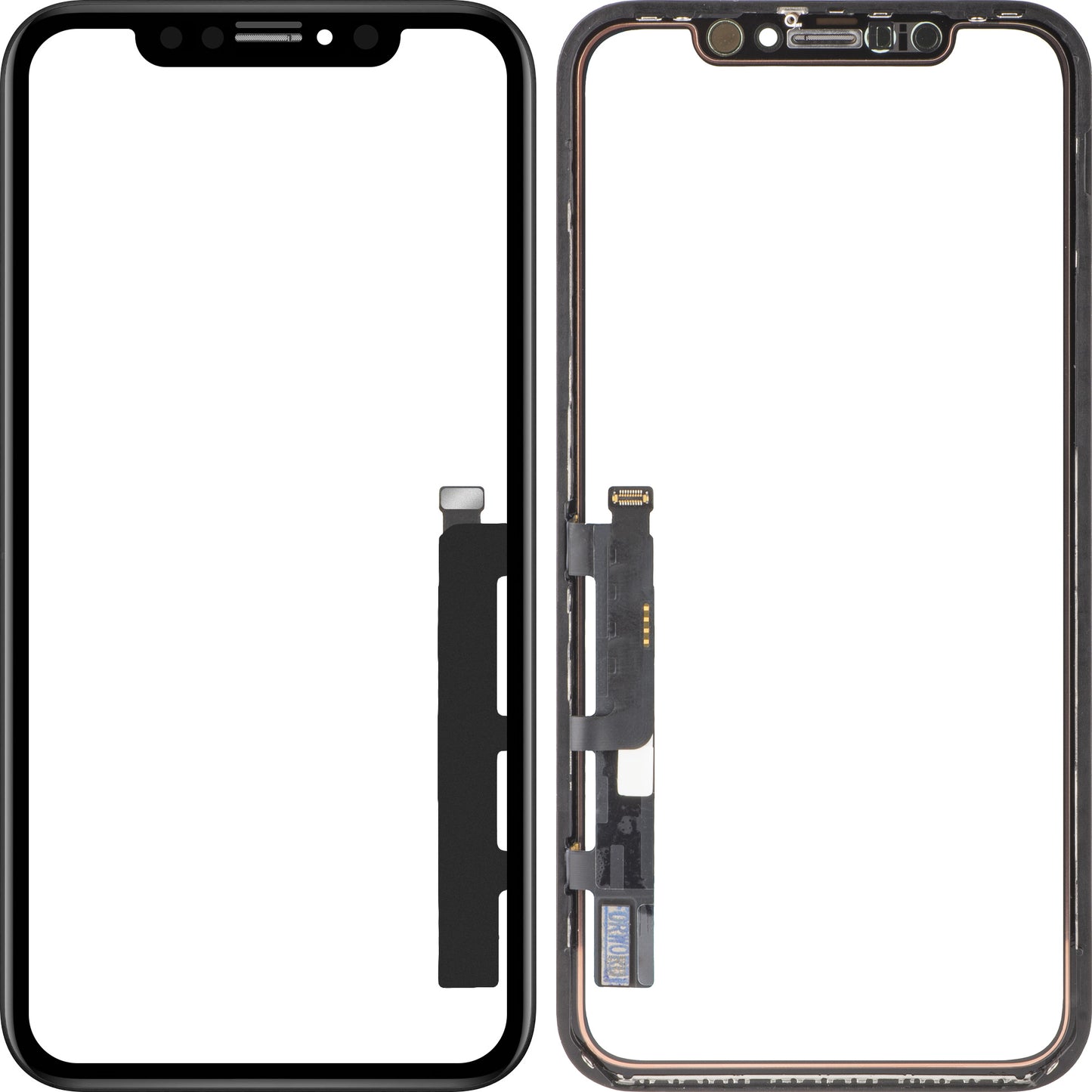 Touchscreen Forward Guard OCA for Apple iPhone XR, IC Version, Black