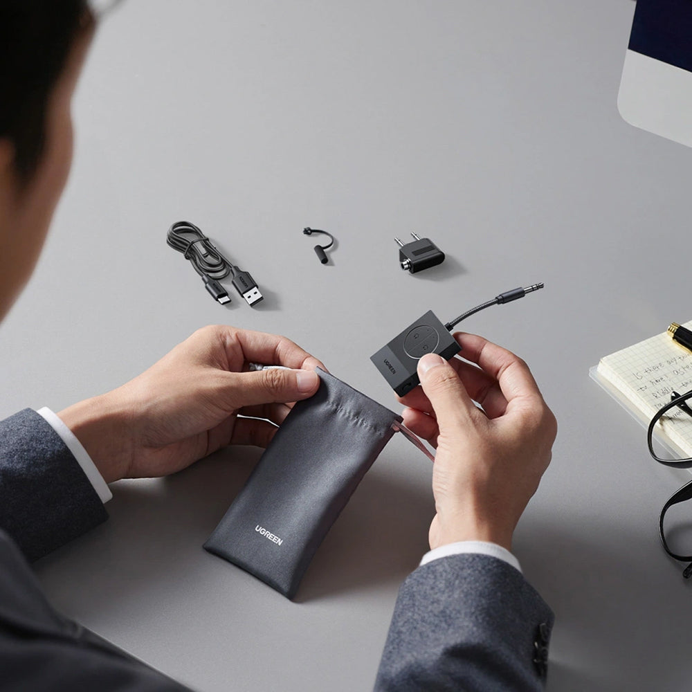 Bluetooth-Transmitter UGREEN BT305 (65706), AUX, Schwarz