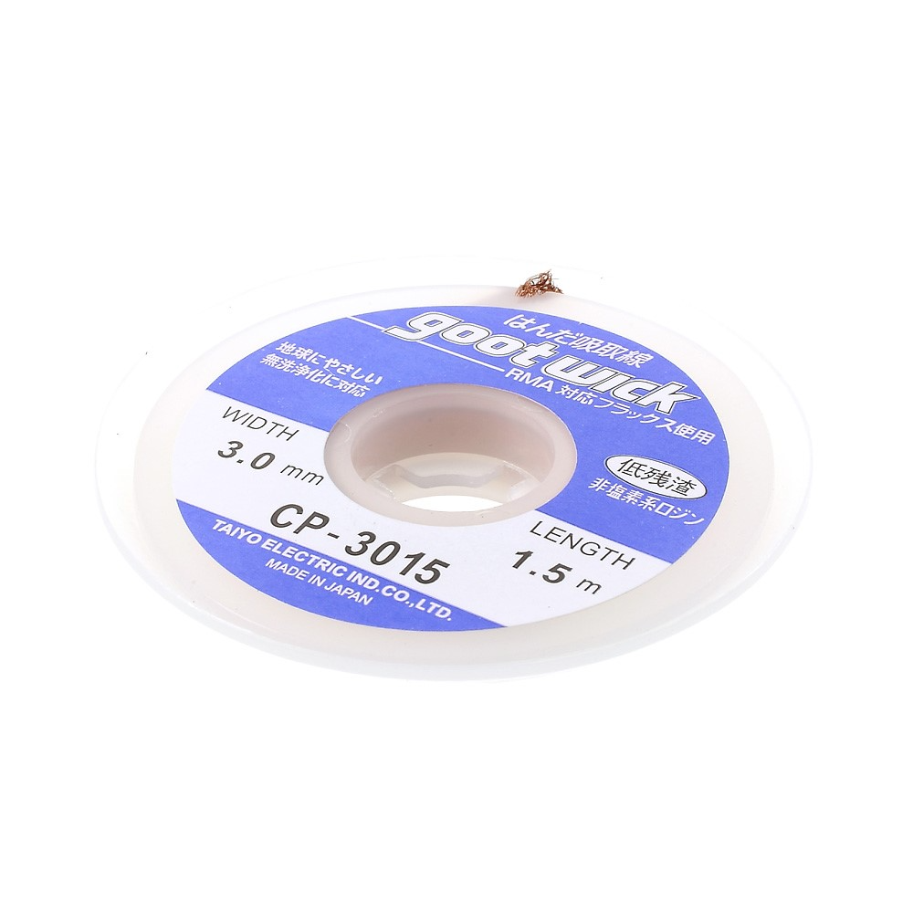 Lötzinn-Docht OEM CP-3015, 3mm, 1,5m