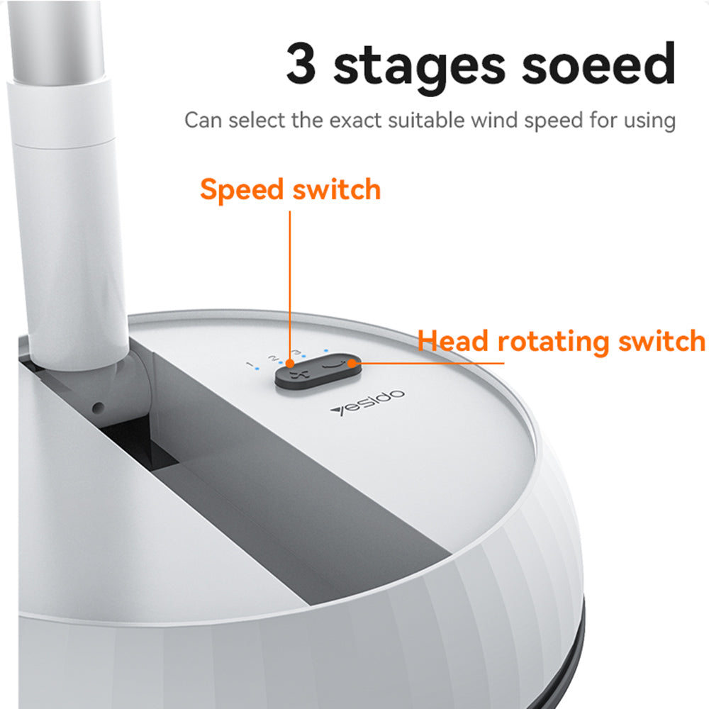 Bodenventilator Yesido YF11, Weiß