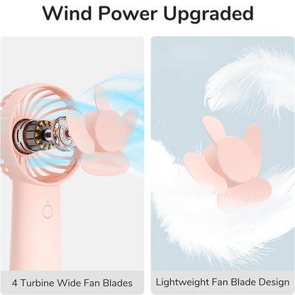 Tragbarer Ventilator JisuLife FA20X, Rosa