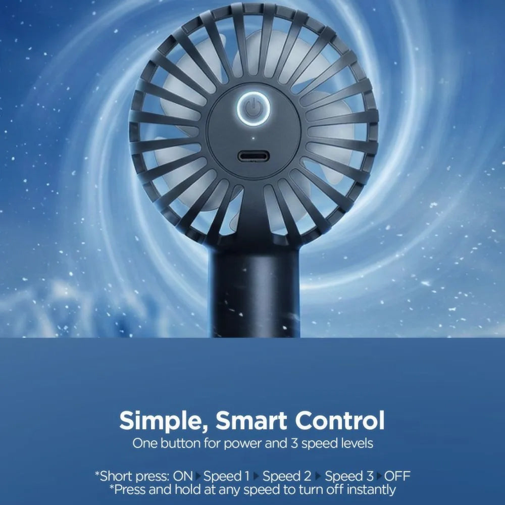 Tragbarer Ventilator Spigen A905, Schwarz AHP10454