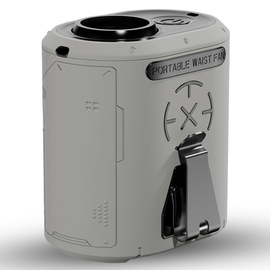 Tragbarer Ventilator Techsuit Z14 mit externem Akku 5000mAh, Grau