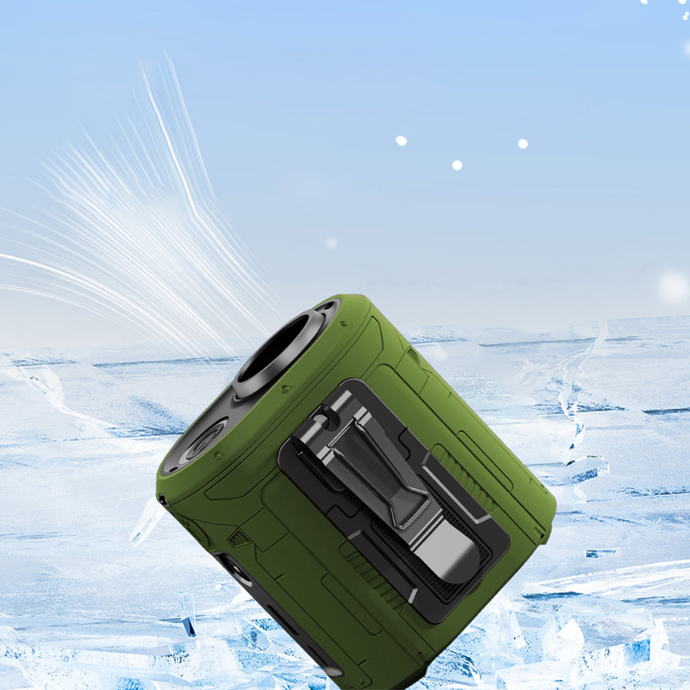 Tragbarer Ventilator Techsuit Z14 mit externem Akku 5000mAh, Grau