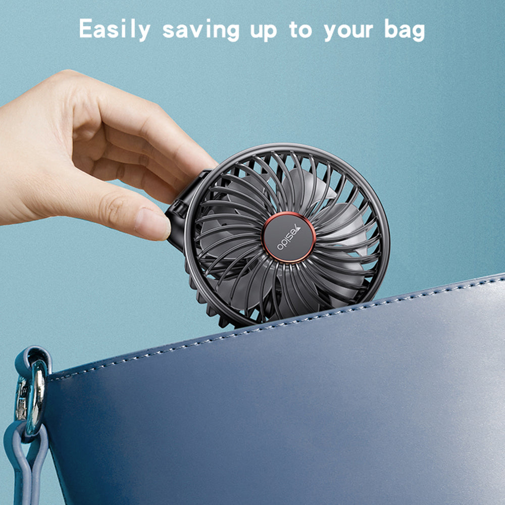 Tragbarer Ventilator Yesido YF10, Schwarz