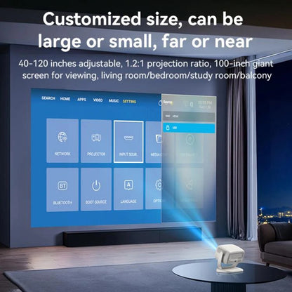 Videoprojektor Yesido TV13, 720P, 190ANSI, Android 9.0, Weiß