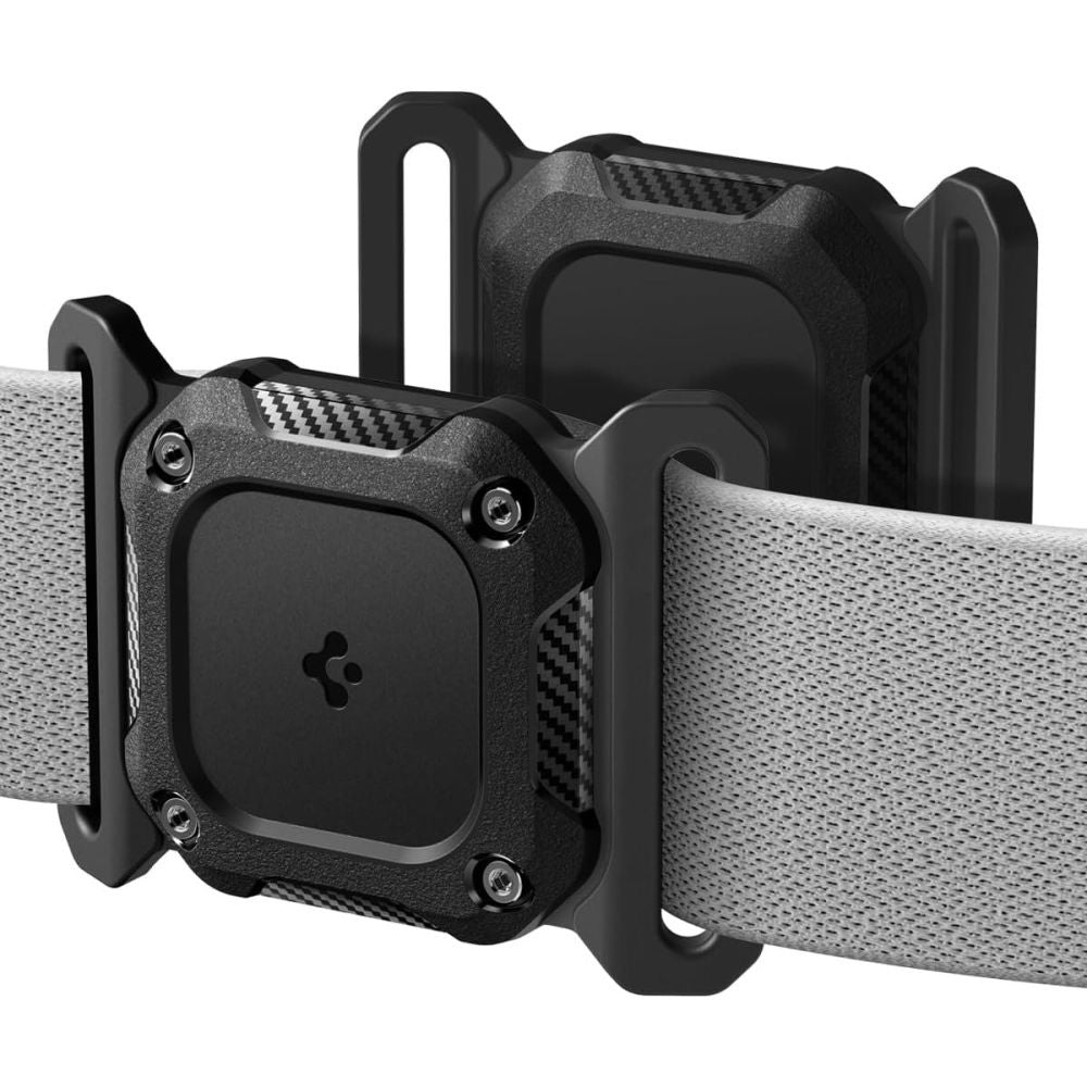 Spigen Tough Armor Halterung für Apple AirTag am Haustierhalsband, Schwarz